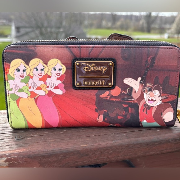 Beauty & the Beast Gaston Officially Licensed Faux Leather Zip-Around Purse - Picture 2 of 4